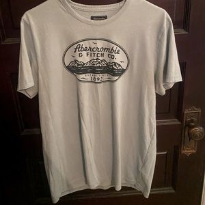 Abercrombie & Fitch Pastel Blue Graphic Tee